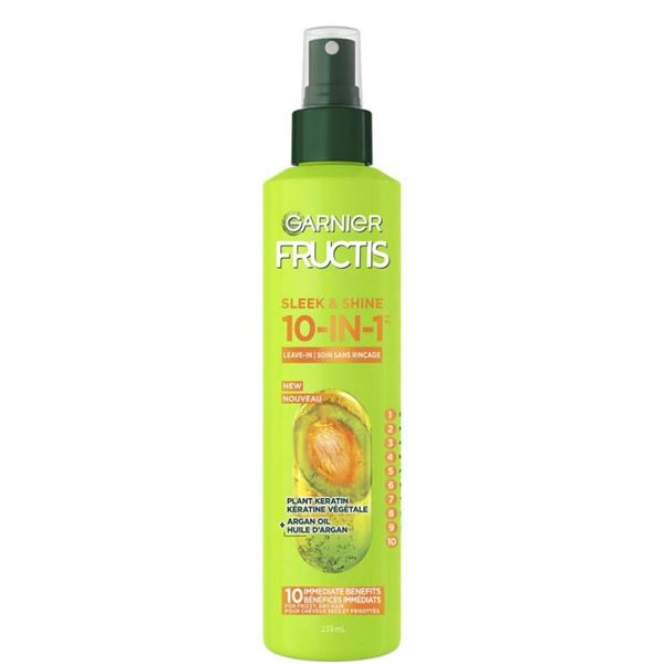 Garnier Fructis Sleek & Shine 10-In-1 239ml Hair Treatment Spray, Set of 2