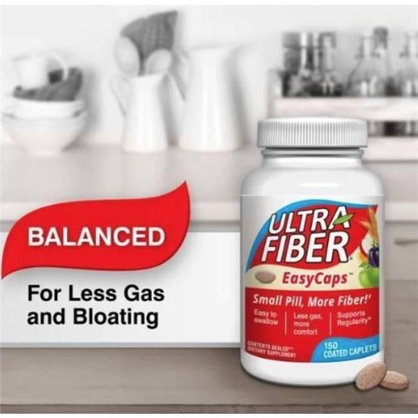 Ultra Fiber EasyCaps Coated Caplets, 150 Count