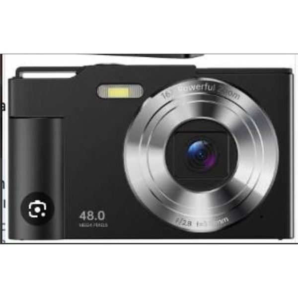 Digital Camera with 48 MP Resolution and 16X Zoom for Beginners