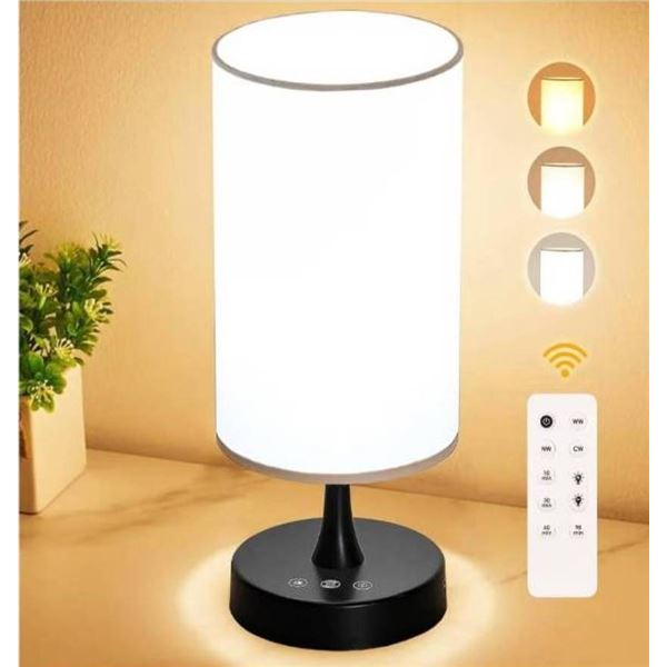Light Therapy Lamp With Adjustable Brightness and Black Base