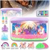Image 1 : Unicorn Magic Sand Light-Up Box DIY Scene Kit with Remote Control