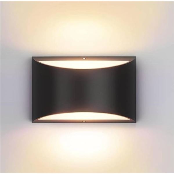 Modern Wall Sconces,Black Indoor Wall Light 10W Aluminum LED Wall Sconce Up and Down Wall Mount Ligh