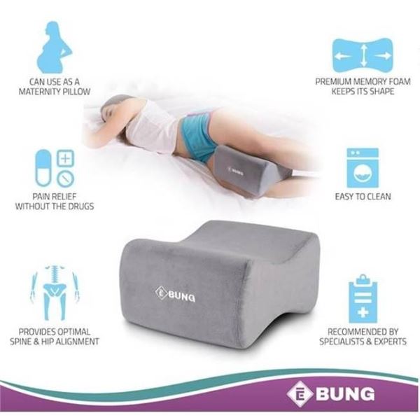 Ebung Knee Pillow for Side Sleepers with Memory Foam