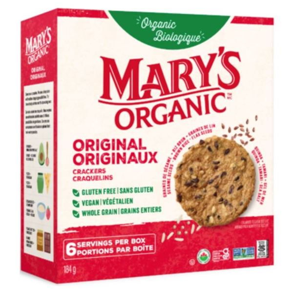 Mary’s Organic Original Crackers, 566g, Gluten-Free and Vegan