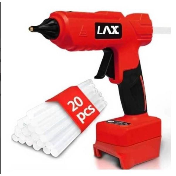 Cordless 100W Hot Glue Gun for Milwaukee M18 Battery, Handheld Heavy Duty Glue Gun Kit  Without Batt