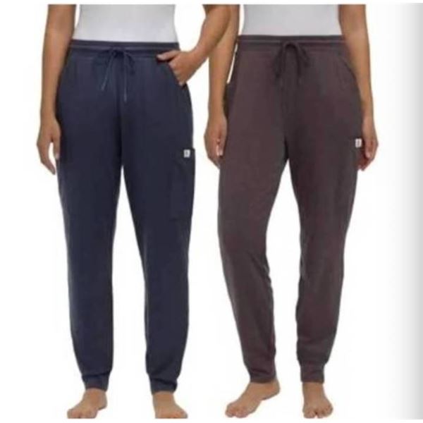 2 Pack Frank And Oak Ladies’ Ultra-Soft Cargo Lounge Pants in Size Large Size Med
