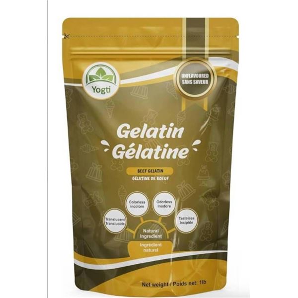 Yogti Beef Gelatin Powered, 1 lb, Unflavored