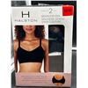 Image 2 : Halston Seamless Bra 2-Pack M/M Size with Adjustable Fit