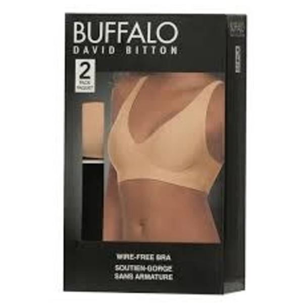 Buffalo David Bitton Seam-Free Wireless Bras L/G, 2 Pack