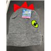 Image 3 : BK LED Toque for Kids and Youth with Red Spikes and Embroidered Eye
