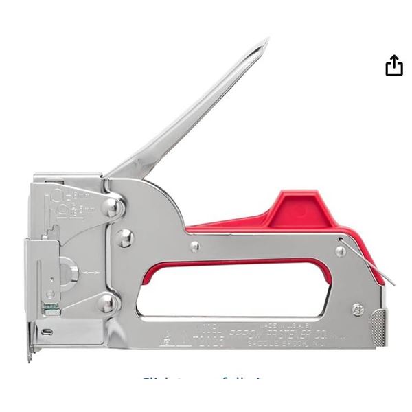 Arrow T2025 2-in-1 Staple Gun and Wire Tacker for Upholstery, Crafts and Low Voltage Wiring