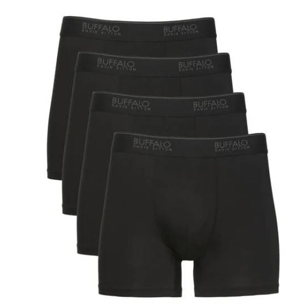 Buffalo David Bitton 4-Pack Boxer Briefs, Modal Stretch, M/M Size