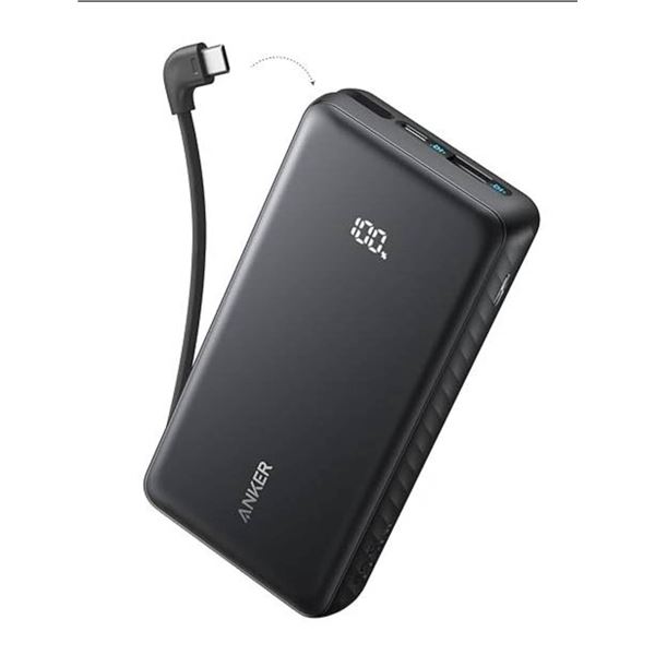 Anker A1691 Zolo Power Bank 20K/30W with Built-in USB-C Cable