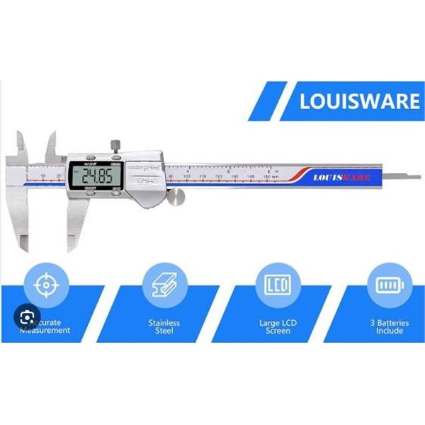 Louisware Digital Caliper HL-150 with IP54 Waterproofing