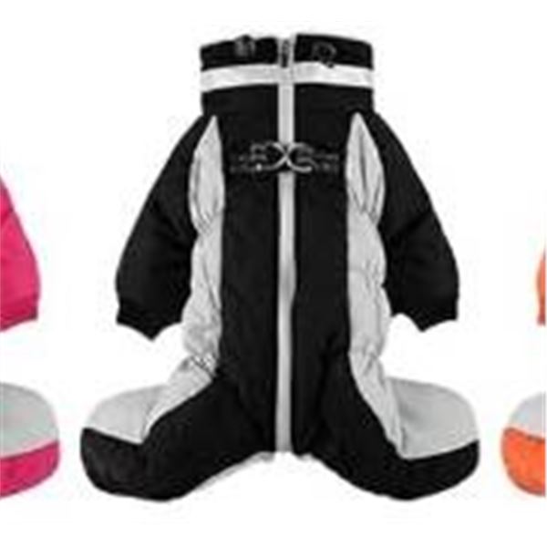 SUNFURA Four Legged Dog Coat – Warm Fleece Winter Coat, Reflective Turtleneck Dog Jacket wi