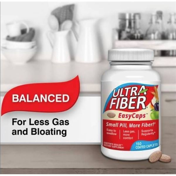 Ultra Fiber EasyCaps Coated Caplets, 150 Count