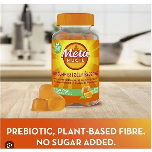 Metamucil Fibre Gummies, No Sugar Added, 72 Gummies