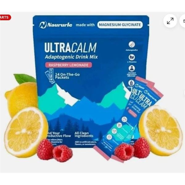 Loroc’e Ultracalm Raspberry Lemonade Magnesium Glycinate Drink Mix