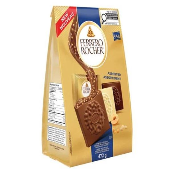 Ferrero Rocher Assorted Chocolates 45-Piece Bag With 3 Varieties