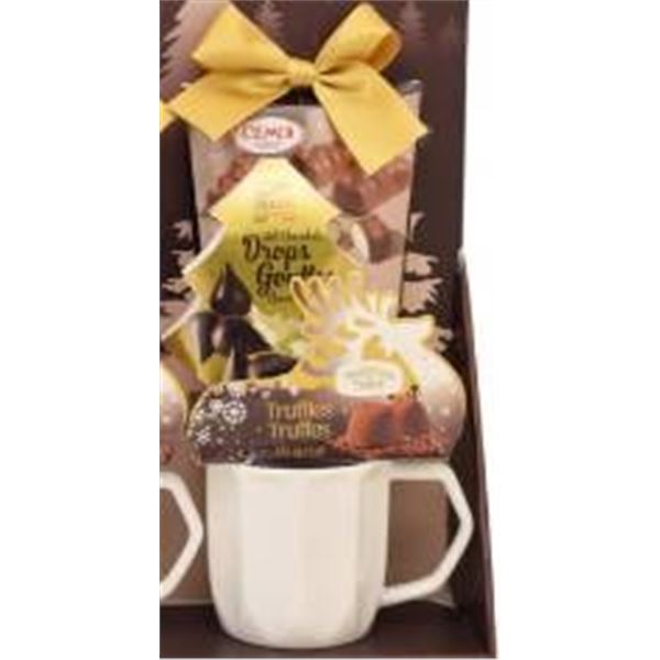 Chocolate Truffle and Mug Set with Decorative Ribbon