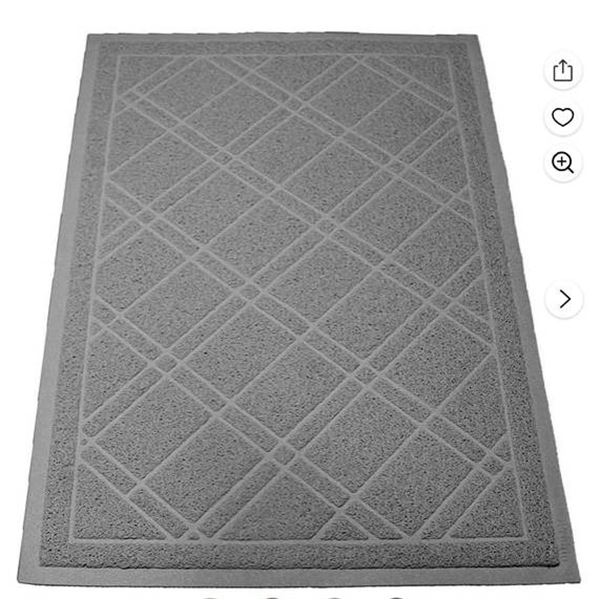 Purple Pet Jumbo Door Mat – 42×36″ – Grey