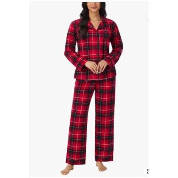 BedHead Pajamas 2-Piece Cotton Pajama Set M/M Plaid Design
