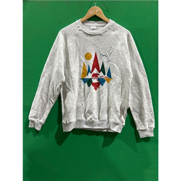 Lago Apparel Co. Adult Basic Crew Sweatshirt, Size M, Ash Color