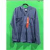 Image 1 : Roxy Blue Long-Sleeve Button-Up Hoodie Size Medium