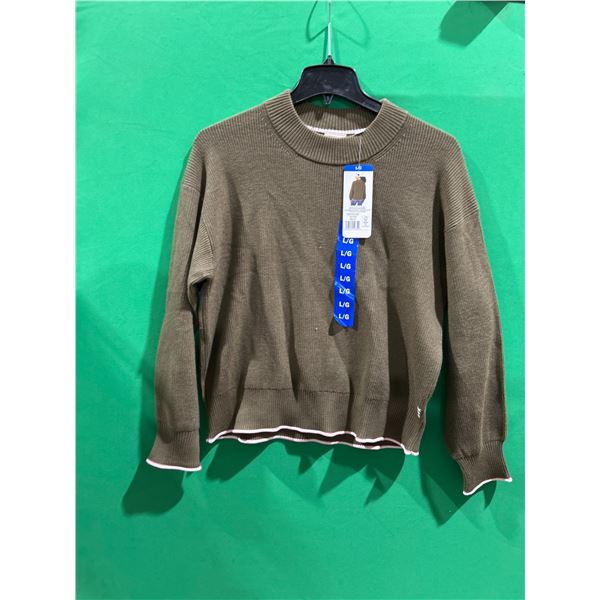 Scotch & Soda Women’s Sweater in Olive Green, Size L/G