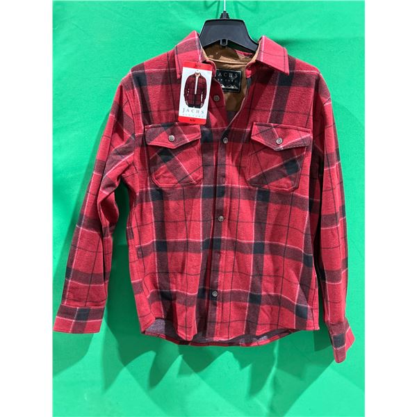 JACHS New York Red and Black Plaid Long Sleeve Shirt – M/M