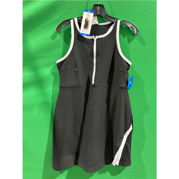 Sade Collective Women’s Sleeveless Zip-Front Dress, Size L/G