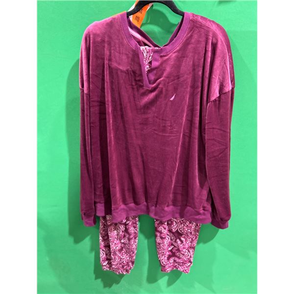 Nautica 2-Piece Women’s Sleepwear Set, Purple, Size XXL