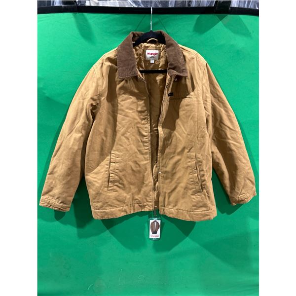 Wrangler Men’s Jacket, XL/TG, Tan, Corduroy Collar