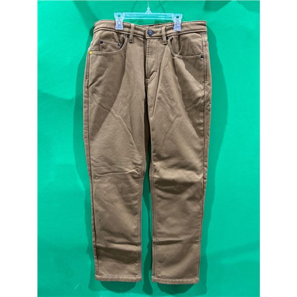 CAT Fleece Lined Canvas Pants, Size 32×32,