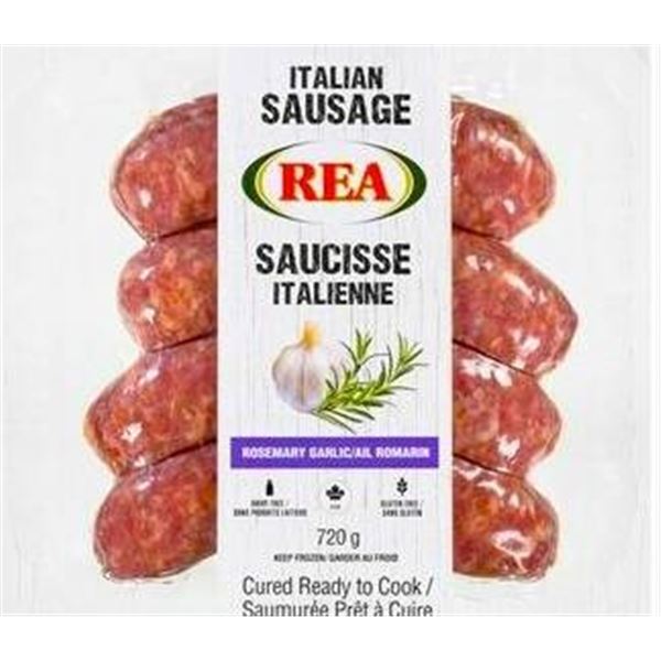 REA Italian Sausage Rosemary Garlic Flavored – 2x720g Packs