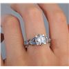 Image 2 : Jeulia Size 7.5 US Ring 4.3 Carat Butterfly Ring 925 Sterling Silvers Crystal Ring Topaz Rings