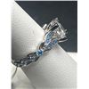 Image 5 : Jeulia Size 7.5 US Ring 4.3 Carat Butterfly Ring 925 Sterling Silvers Crystal Ring Topaz Rings