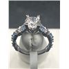 Image 6 : Jeulia Size 7.5 US Ring 4.3 Carat Butterfly Ring 925 Sterling Silvers Crystal Ring Topaz Rings