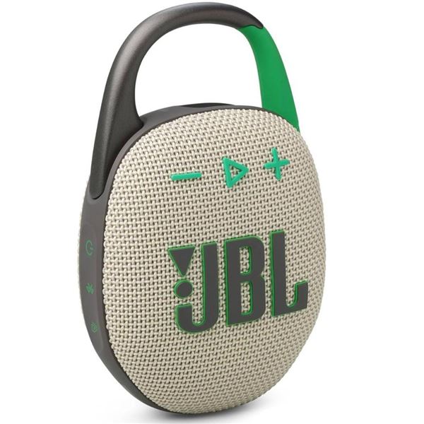 JBL Clip 5 – Ultra-Portable, Waterproof & Dustproof Bluetooth Speaker (Sand)