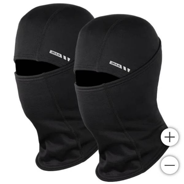 Pack of 2 BULA Black Performance Balaclavas