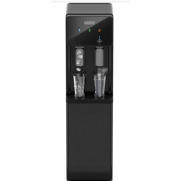 Chefman Iceman Freestanding Water and Ice Dispenser, Bottom Loading