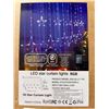 Image 3 : Lot of 2 LED Star Curtain Lights RGB 8 Flashing Modes 10 Star Configuration Multi Color