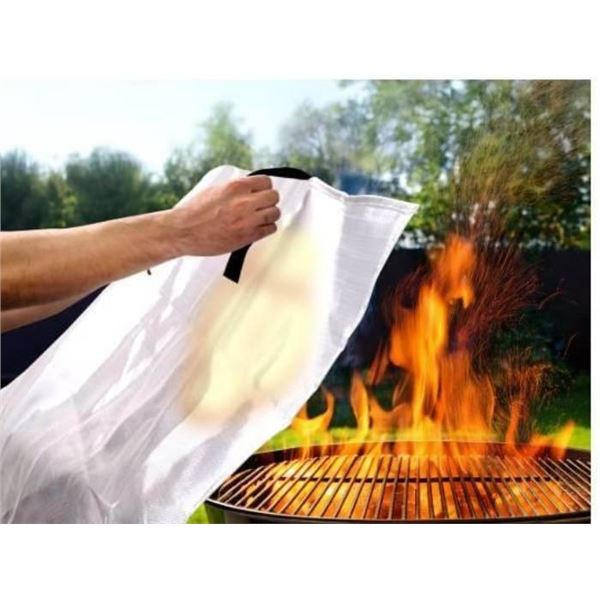 Lot of 2 – Fire Blanket 1.0m x 1.0m with Certification ASTM-F1989-2005