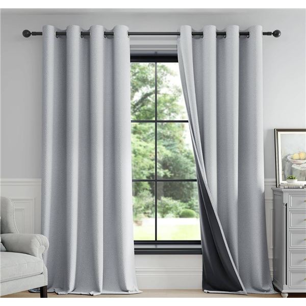 FMFUNCTEX Blackout Curtains Light Grey 95L