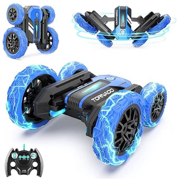 BEZGAR TD202 Remote Control Car – Double Sided RC Stunt Car,360 Flip Spinning RC Cars with 
