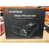 Image 2 : HAPPRUN Projector, Native 1080P Bluetooth Projector with 100”Screen, 9500L Portable Outdoor