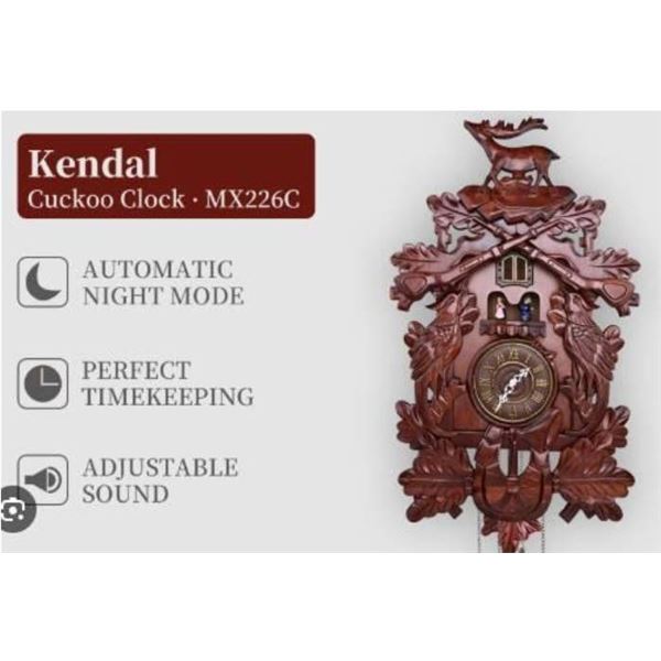 Kendal Cuckoo Clock MX226C With 620x480x250mm Dimensions