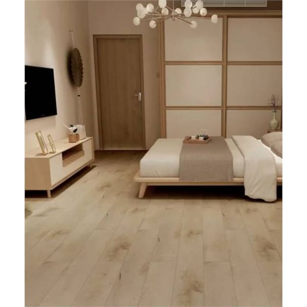 Lot of 4 Luxuria Collection SPC Rigid Core Luxury Vinyl Flooring, Maple 10 Planks Per Box 1/4[x=#824