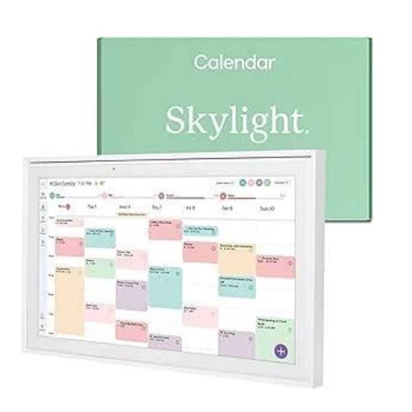 Skylight 15-Inch Touchscreen Smart Calendar in White