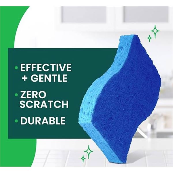 Scotch-Brite Zero Scratch Scrub Sponges, 24 Count